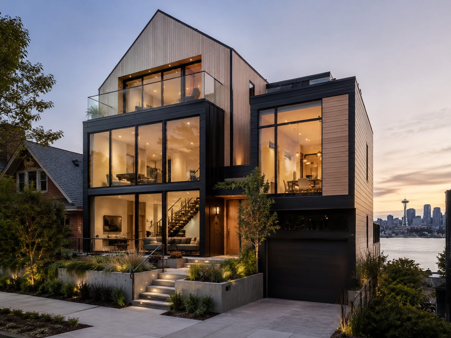 Architect-built 2019 contemporary, Queen Anne Hill, Seattle
